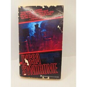 THE LYSSA SYNDROME CHRISTOPHER FAHY ZEBRA HORROR 1990 First printing